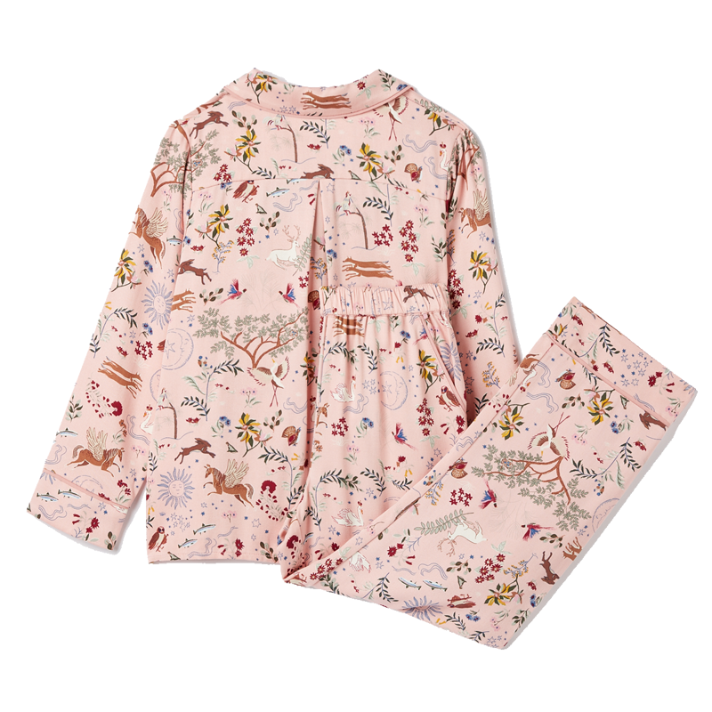 Joules Kids Sleeptight Pyjamas - Pink Carousel-1